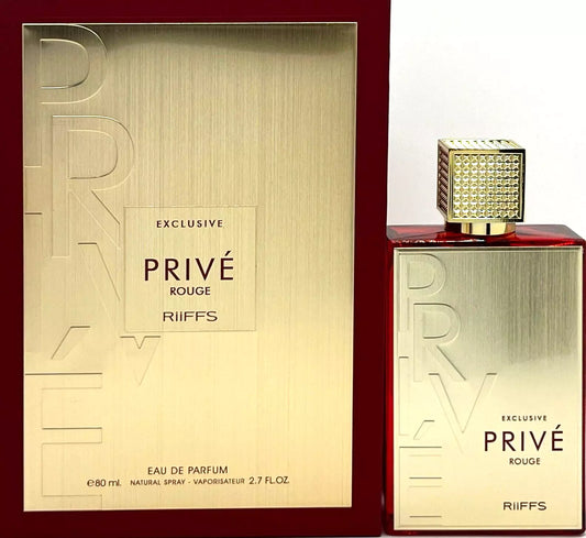 Prive Rouge Exclusive by Riiffs Eau De Parfum 2.7 oz 80 ml