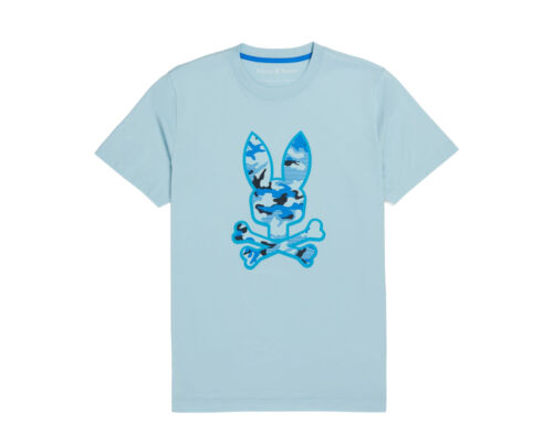 Psycho Bunny Men's Rye Graphic Tee Seafoam/Blue