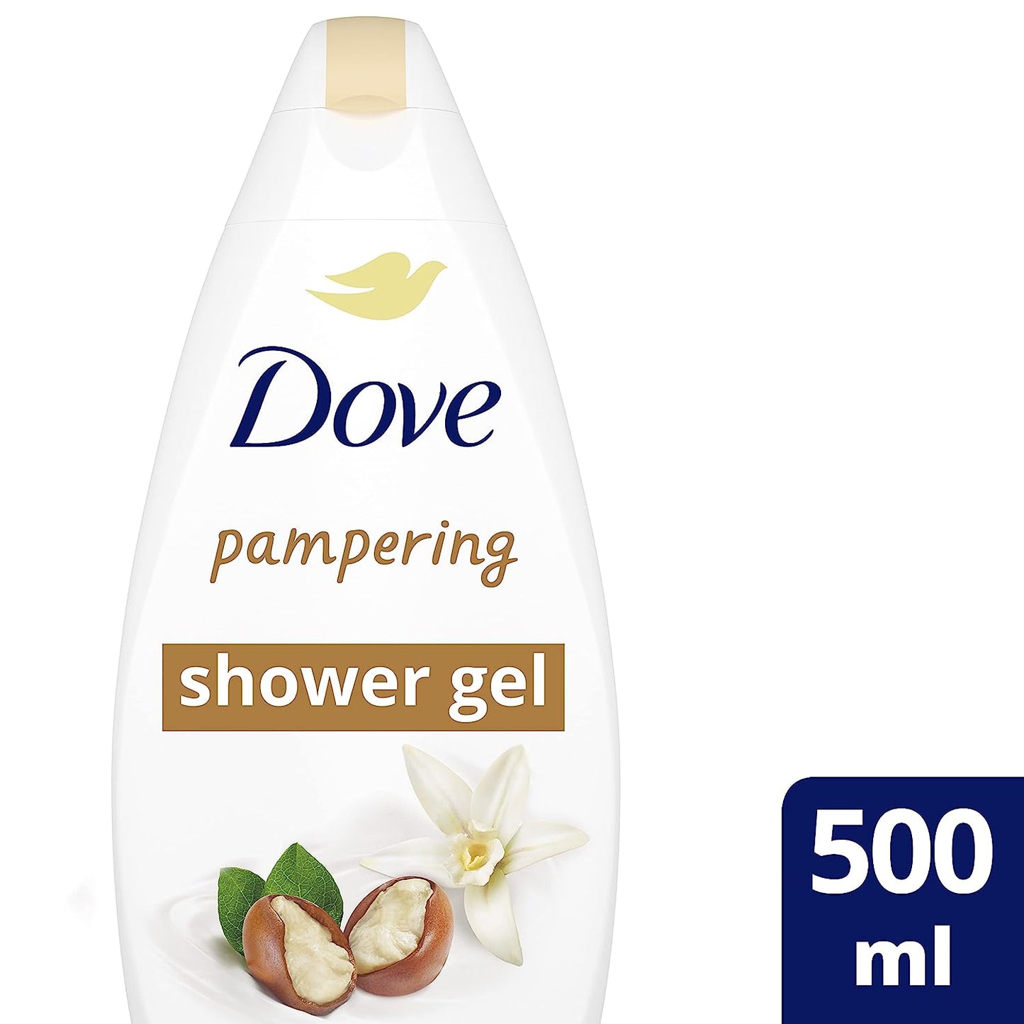 Dove Shower gel Shea Butter and Vanilla Body Wash 500 ml 16.9 oz "2-PACK"