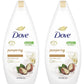 Dove Shower gel Shea Butter and Vanilla Body Wash 500 ml 16.9 oz "2-PACK"