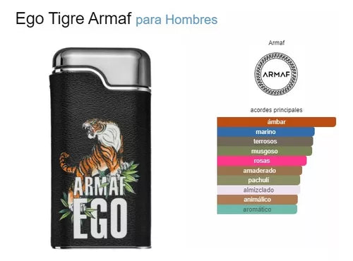 Armaf Ego Tigre Eau De Parfum Spray For Men 3.4 oz 100 ml