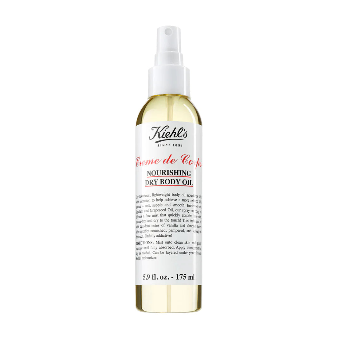 Kiehl's Creme de Corps Nourishing Dry Body Oil 5.9 oz