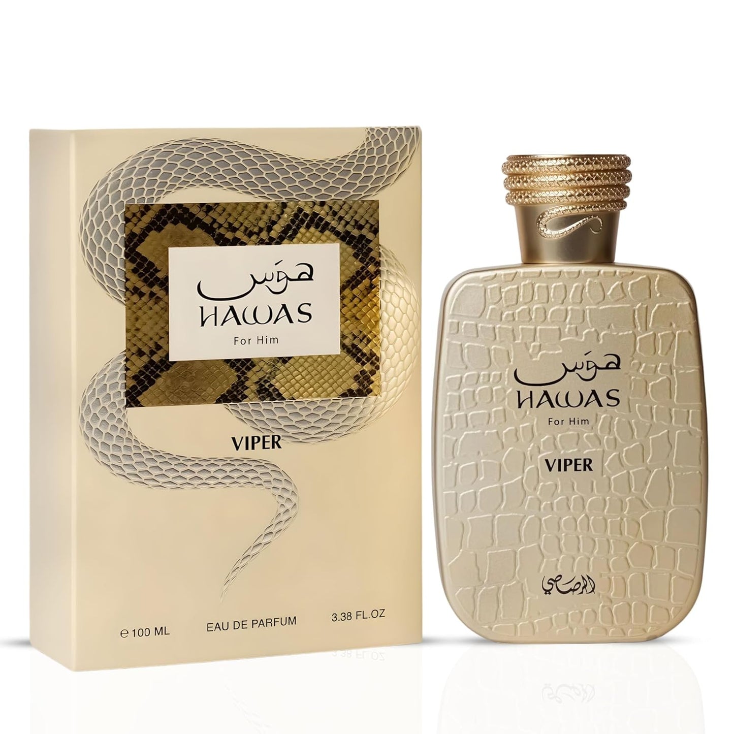 Hawas Viper For Men Eau de Parfum 3.4 oz 100 ml By Rasasi