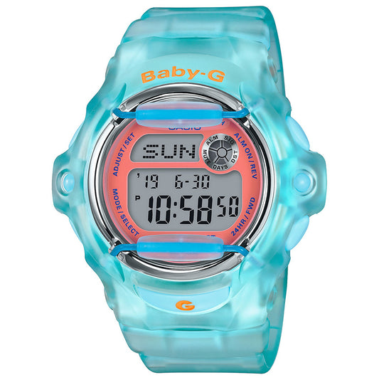 Casio Baby-G Light Blue Resin Strap Dive Watch (BG169R-2C) Women