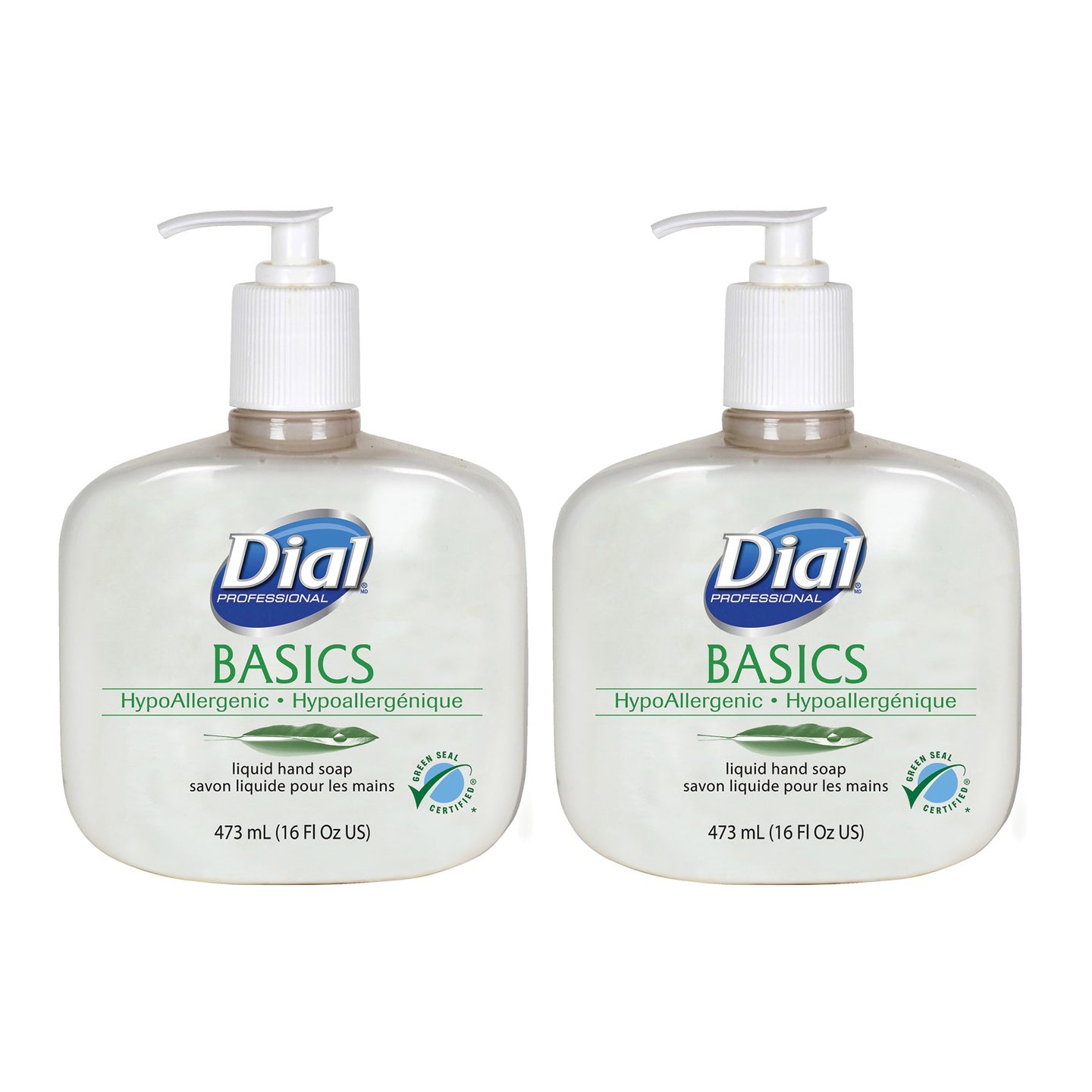 Dial Basics Hypoallergenic Liquid Hand Soap 16 oz - 473 ml  "2 Pack"