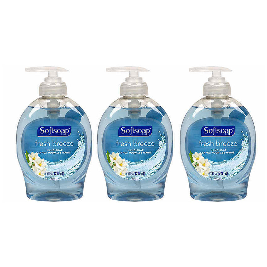 Softsoap Fresh Breeze Hand Soap 7.5 oz 221 ml "3-PACK"