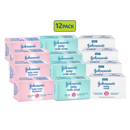 Johnson & Johnson Baby Soap Gentle 100g (Pack of 12)