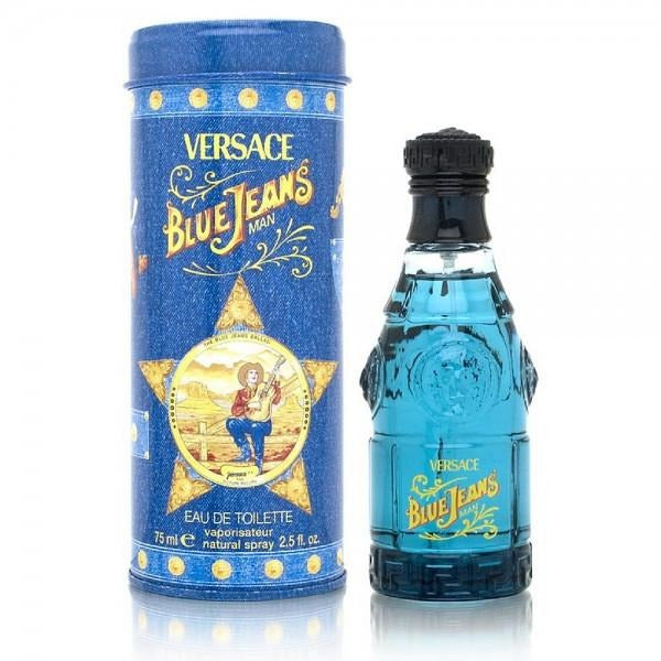 Versace Men's Blue Jeans Eau De Toilette Spray - 2.5 fl oz bottle