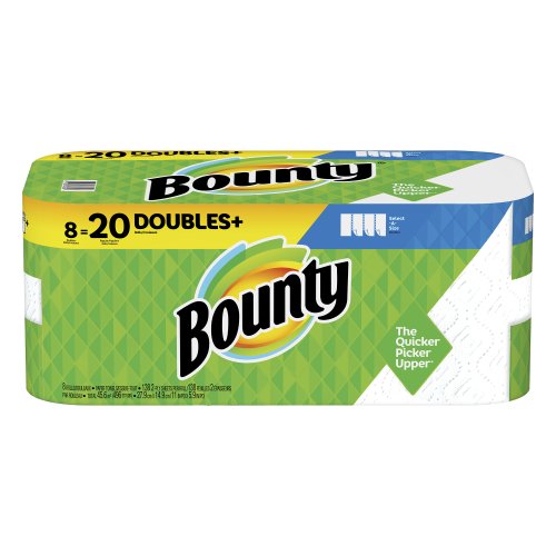 Bounty Select-A-Size Paper Towels White 8=20 Rolls Double Plus