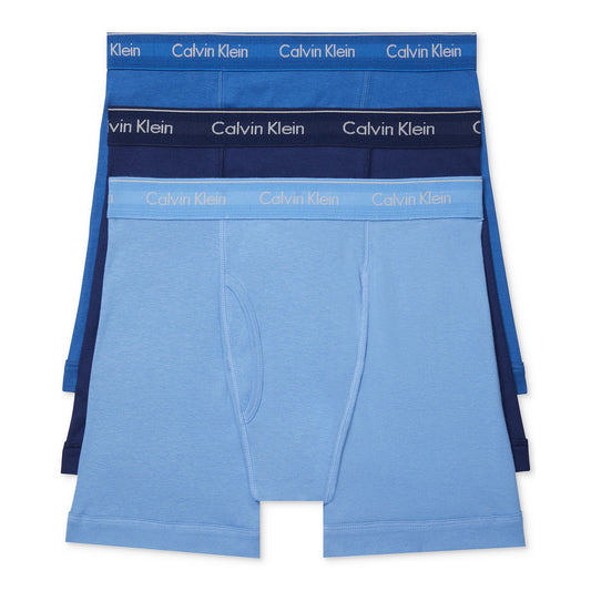 Calvin Klein Men's 3-Pack Cotton Classics Boxer Briefs Blue Multi (NB4003-940)