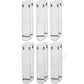Jordan White/Black Essentials Cushioned 6-Pack Crew Socks