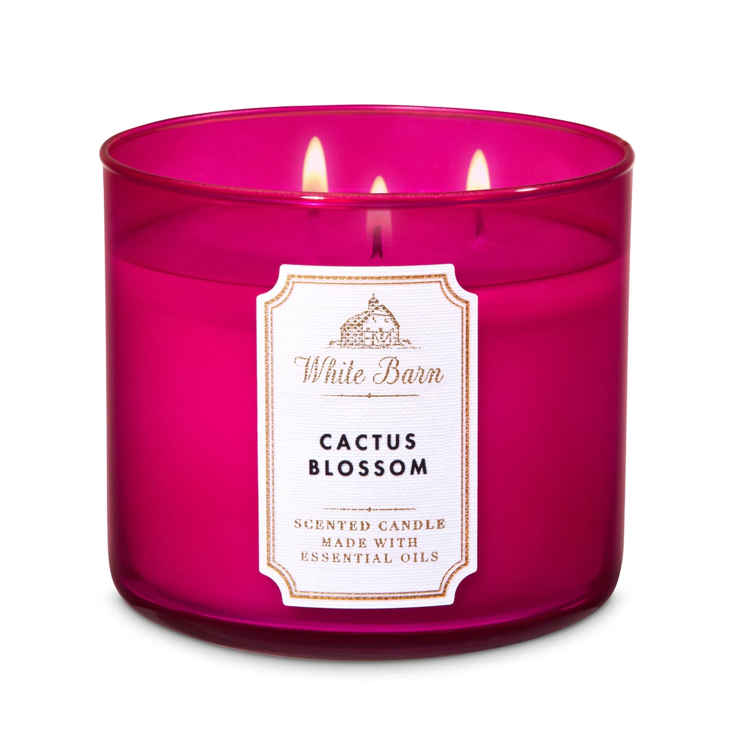 Bath & Body Works White Barn, Cactus Blossom 3-Wick Scented Candle 14.5 oz