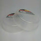 Microwave Splatter Covers Clear Plastic Round Domes 10”D x 2.3”H (2-Pack)