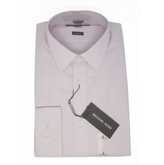 Michael Kors Tailored Fit Shirt (Pink) Men's Long Sleeve