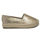 Victoria Adames Jackie Light Gold Espadrilles Shoes