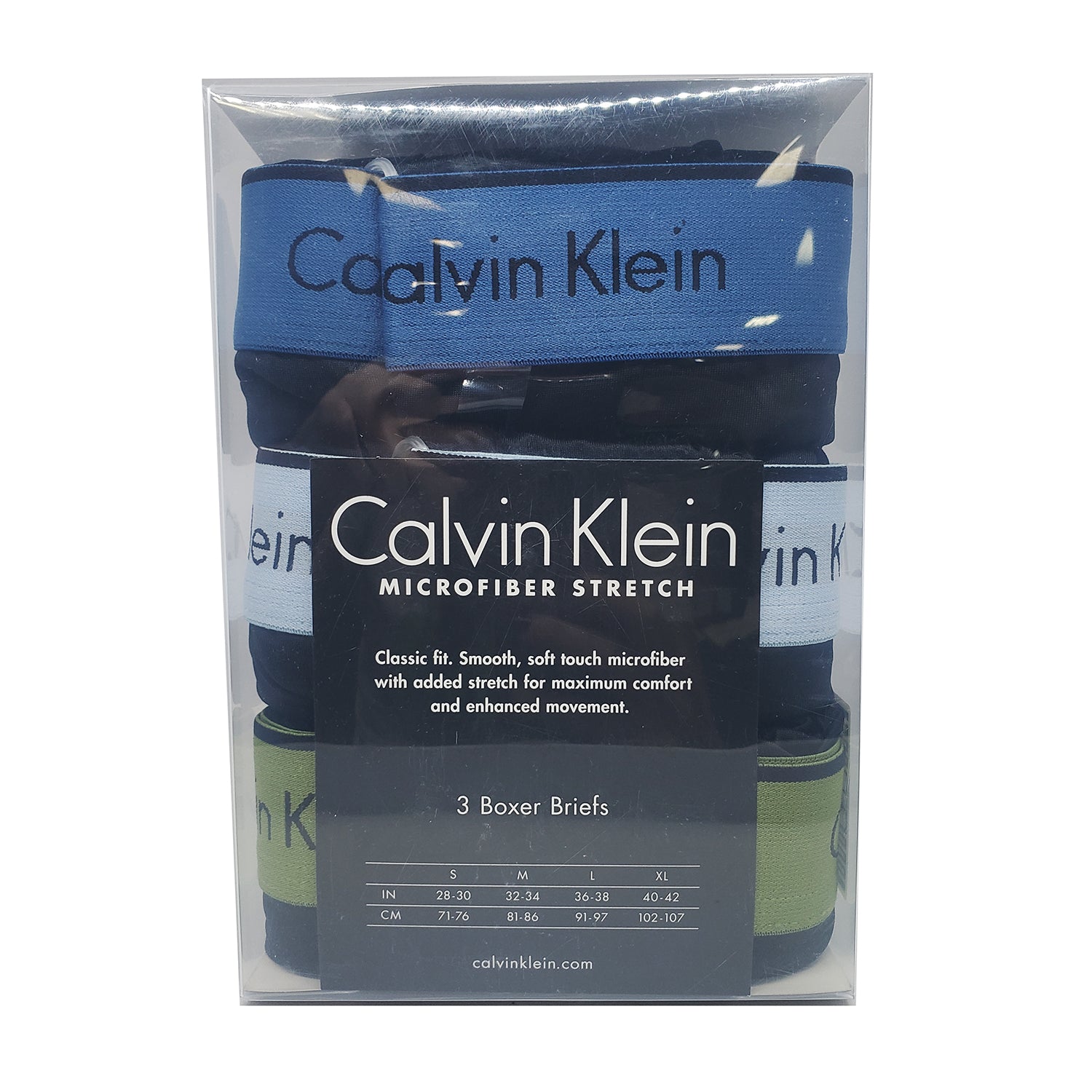 Calvin Klein Microfiber Stretch 3-Pack Boxer Brief Black - NB1290458 –  Rafaelos
