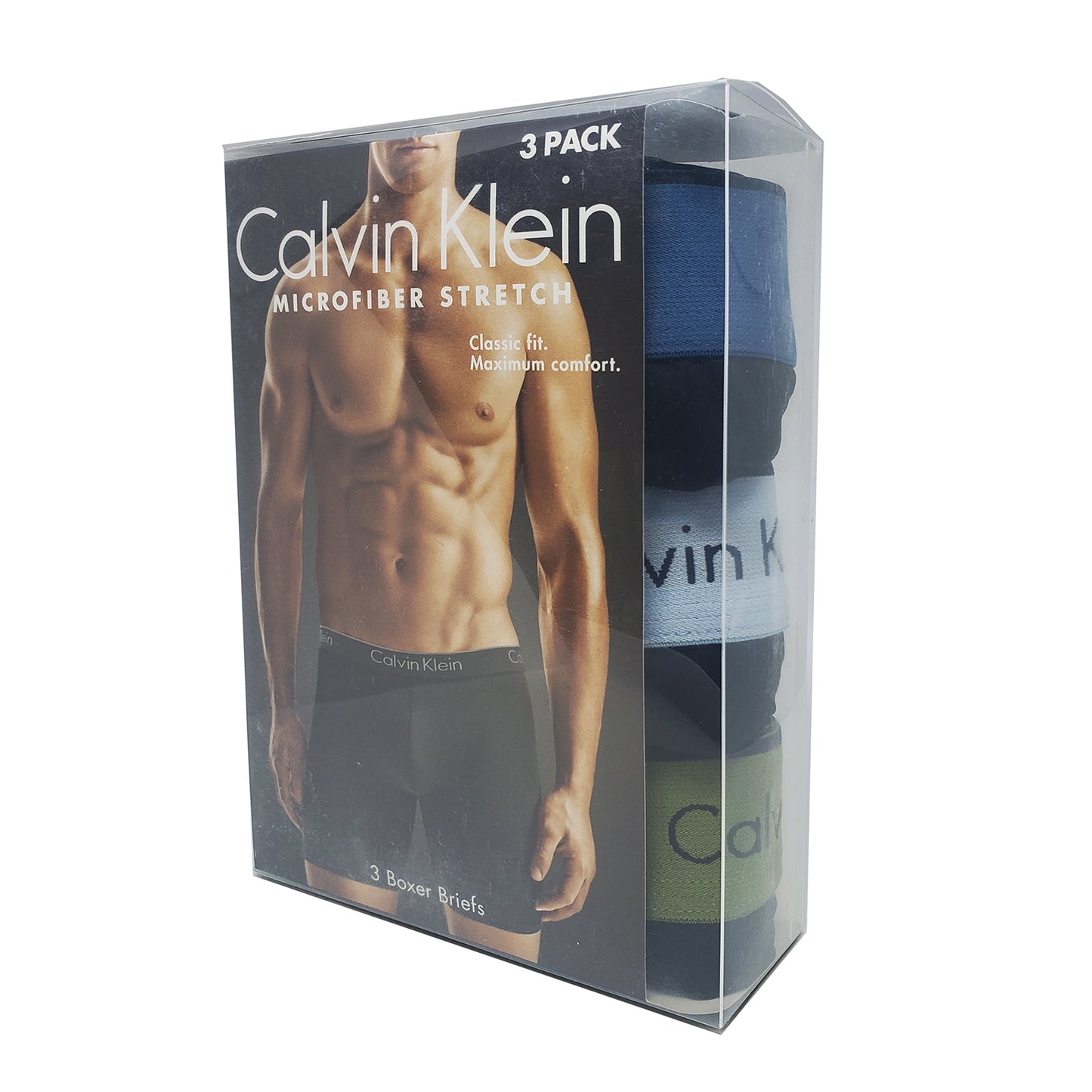 Men 3-Pack Calvin Klein Microfiber Trunk Briefs Classic Fit CK
