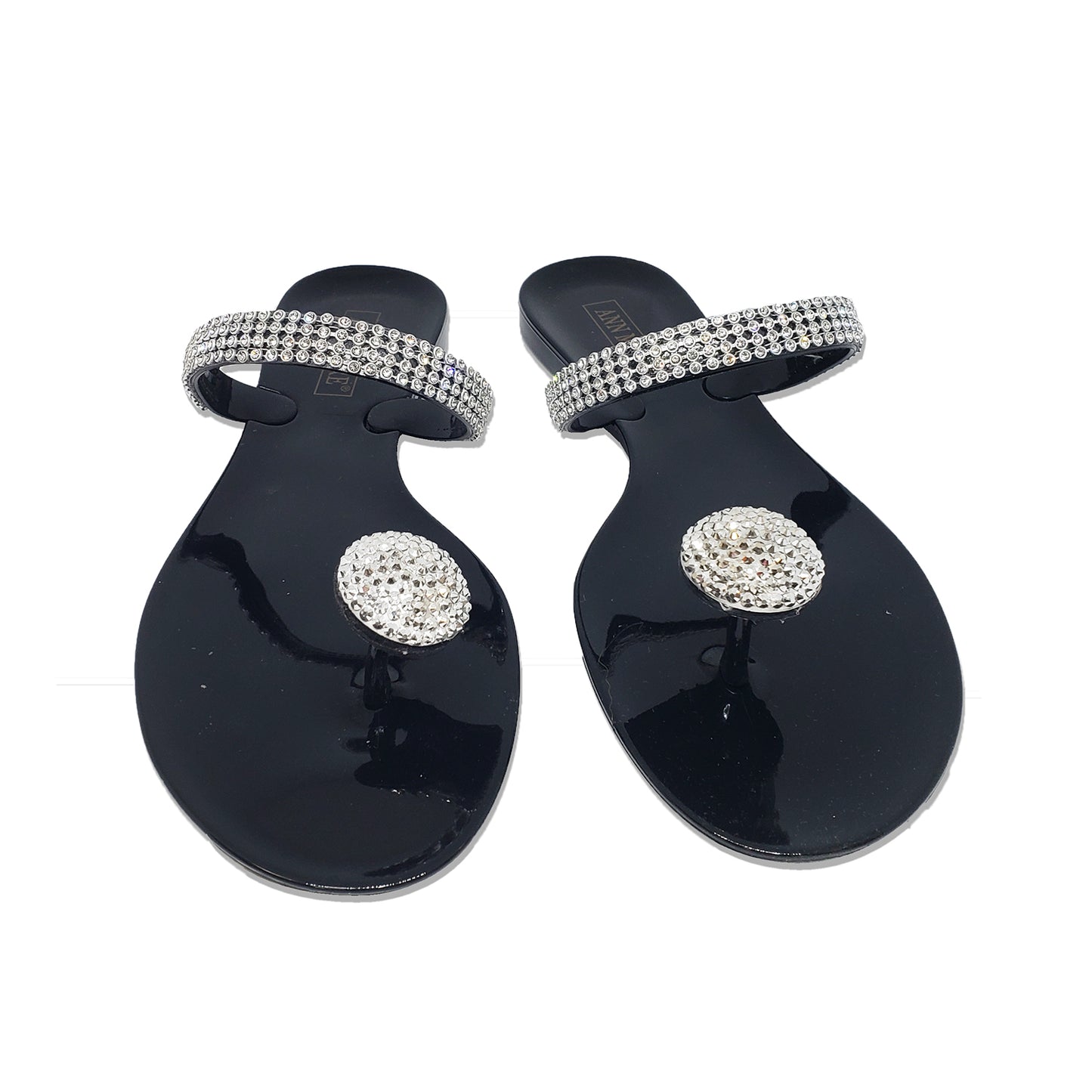 Ann More Milan Black Jelly Sandals