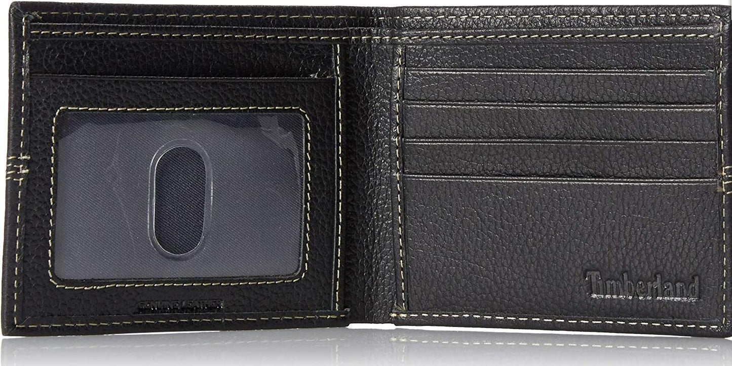 Timberland Black Bifold Wallet For Men