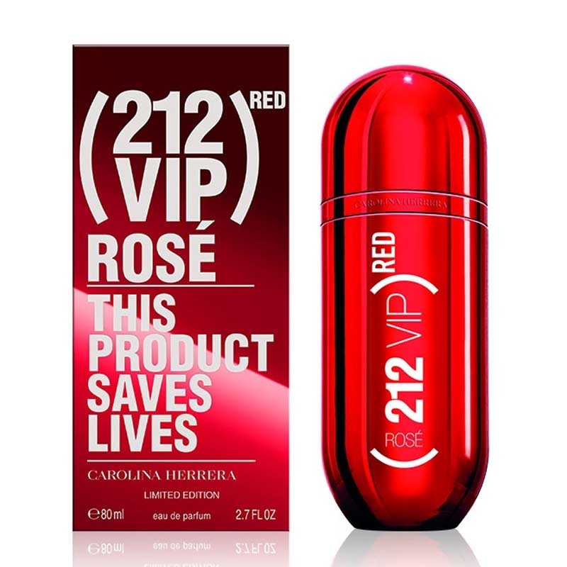 212 Vip Rose Red Limited Edition  Eau de Parfum, 80 ml "White Tester Box"