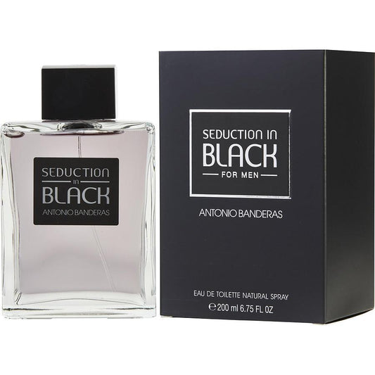 Antonio Banderas Seduction In Black for Men Eau de Toilette 6.75 oz 200 ml