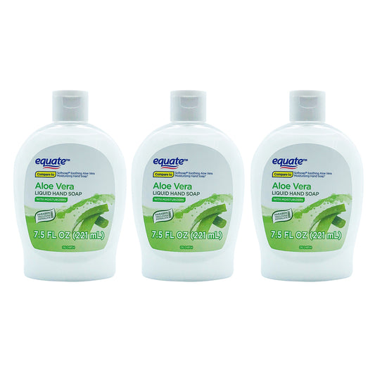 Equate Aloe Vera Liquid Hand Soap 7.5 oz "3-PACK"