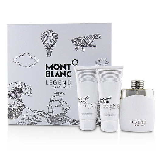 Mont Blanc Legend Spirit 3 pc Gift Set EDT 3.3 oz 100 ml Men