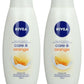 Nivea Shower Gel Care & Orange Scent  750 ml (Pack of 2)