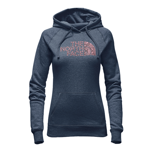 The North Face Women's Patterned Half Dome Hoodie -Ink Blue