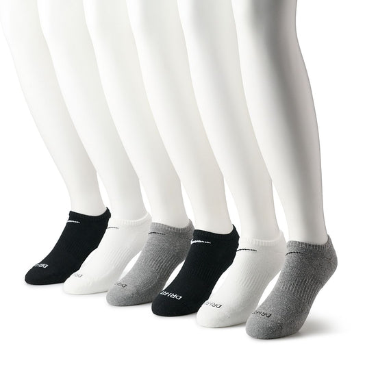 Men's Nike 3-pack Everyday Plus Cushion No-Show Training Socks