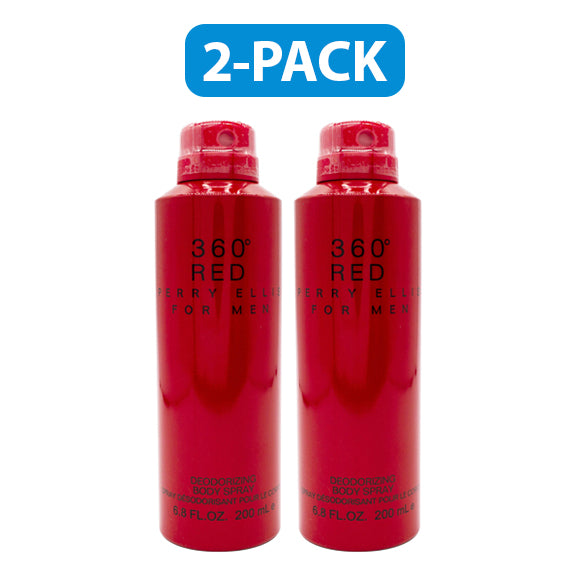 Perry Ellis 360 Red Body Spray 6 oz "2-PACK" Men