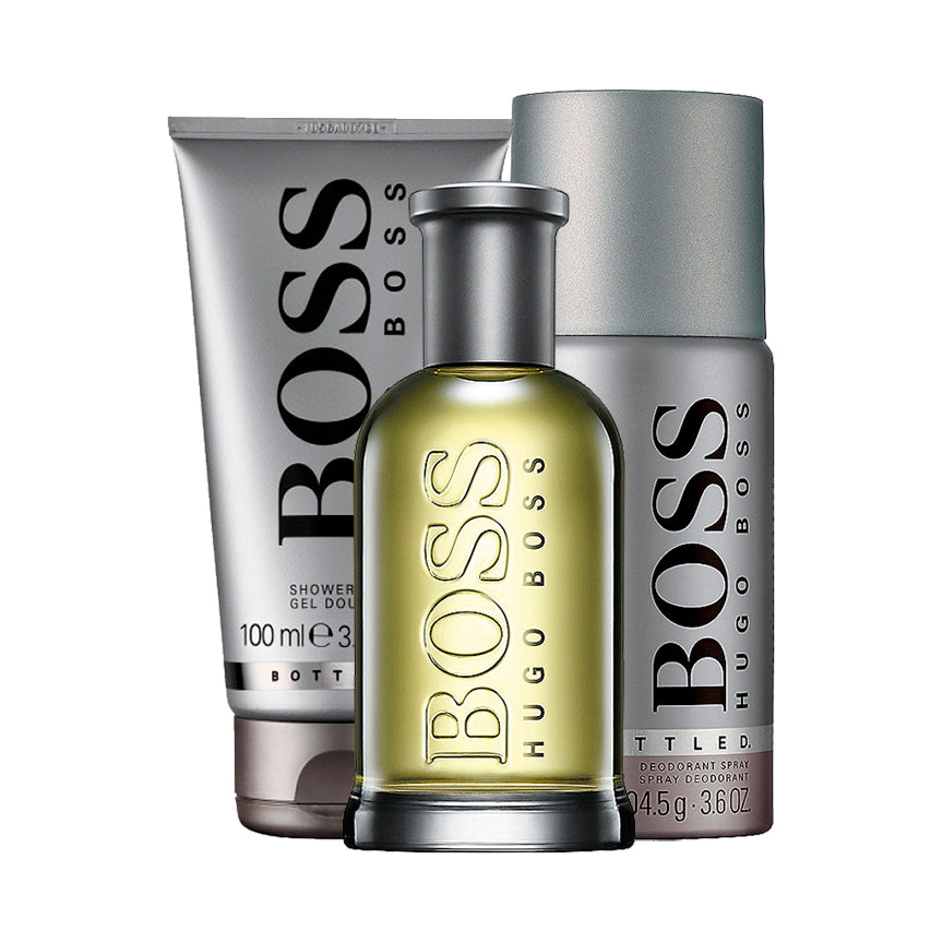 Hugo Boss BOSS Bottled 3pc Gift Set EDT 3.3 oz 100 ml Men