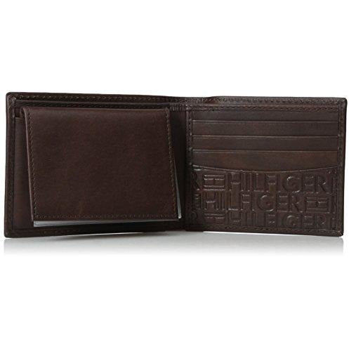  Tommy Hilfiger Men's Leather Passcase Billfold Wallet