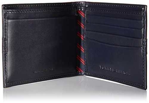 Tommy hilfiger men's leather cambridge clearance passcase wallet with removable card holder