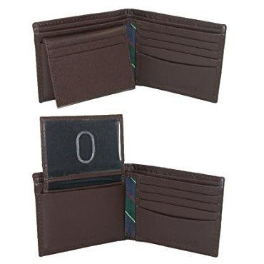 Tommy Hilfiger Leather Men's Multi-Card Passcase Bifold Wallet Brown ...