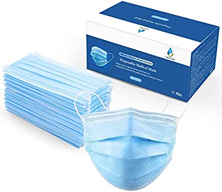 Disposable Protective 3 Layers Face Mask "50-PCS" by Soho Care