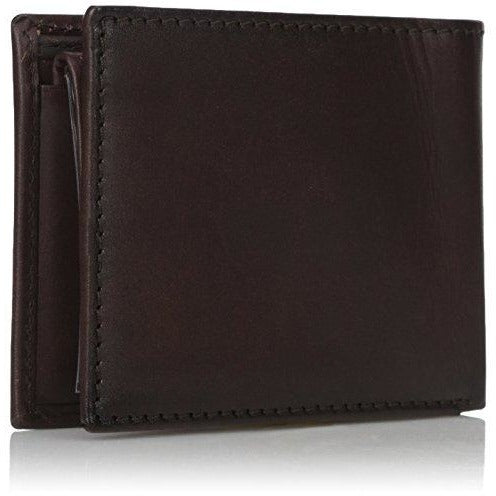 TOMMY HILFIGER Passcase & Valet Bifold Wallet Black Leather