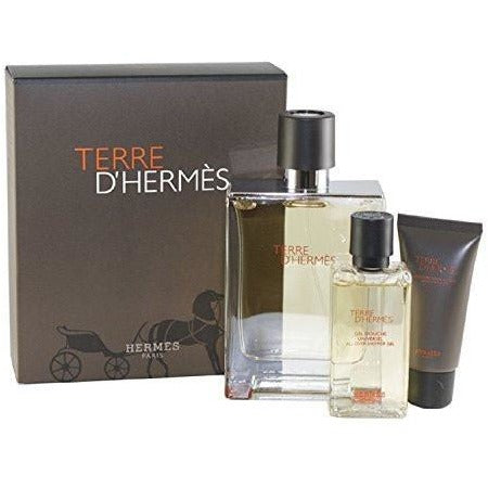 Hermes Terre D' Hermes 3 Piece Gift Set for Men, 3.3 oz