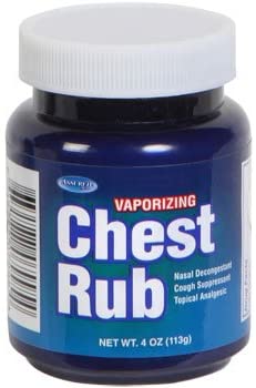 Chest Rub Decongestant Cough Suppressant Topical Ointment 4oz Bottle (Pack of 2) By Assured