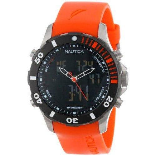 Nautica Men's N18668G BFD ANA DIGI Classic Analog with Enamel Bezel Watch
