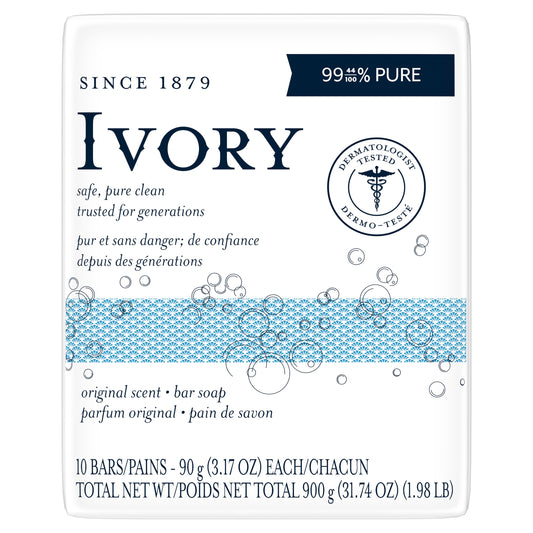 Ivory Bar Soap Original Scent 3.17oz 10 count