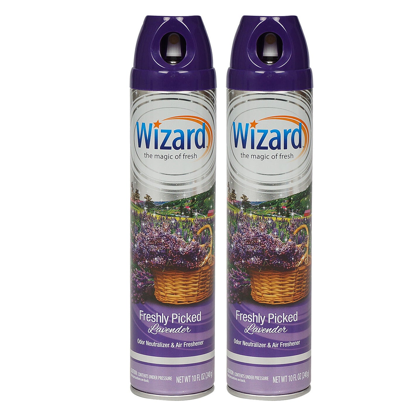Wizard Freshly Picked Lavender Air Freshener 10 oz "2-PACK"