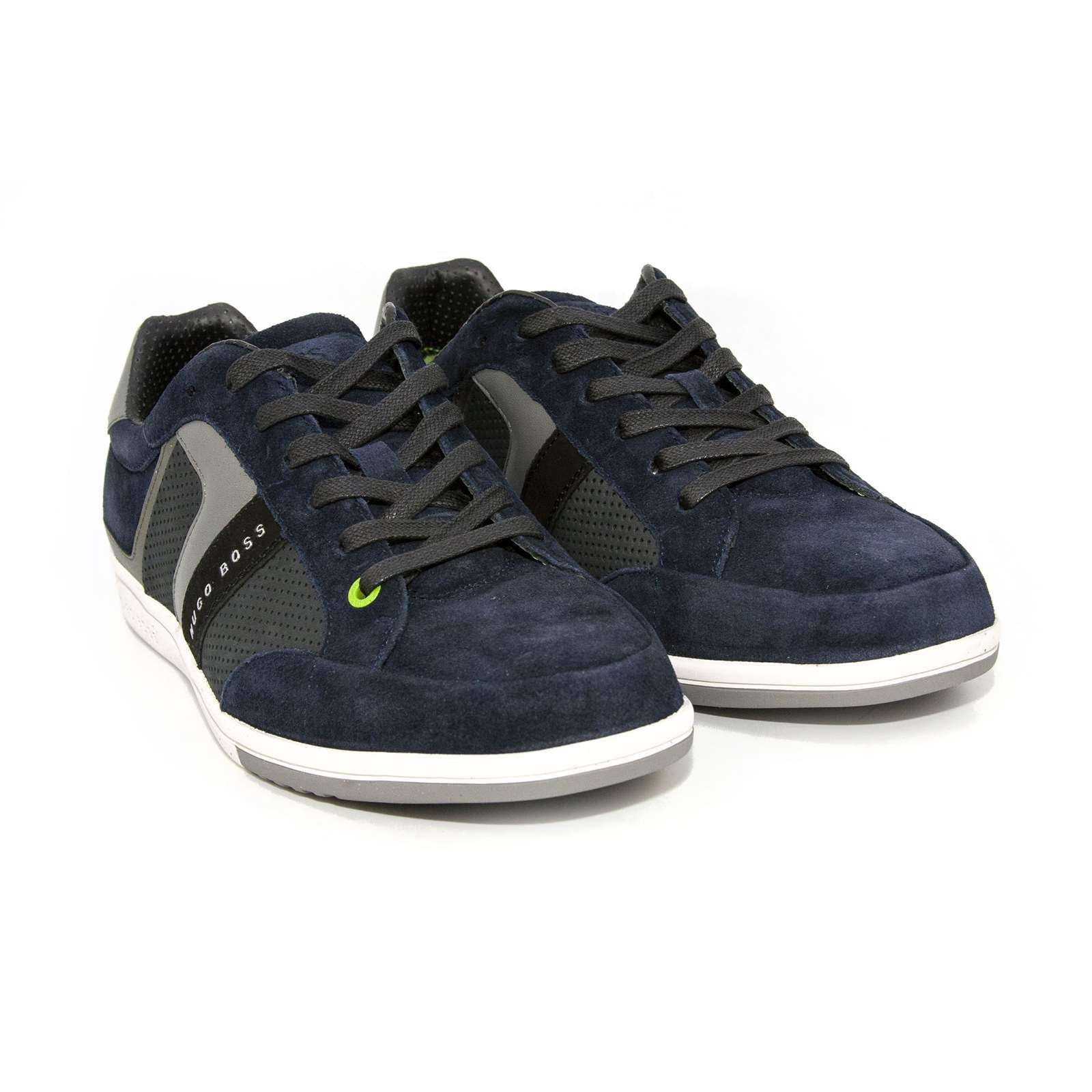 Hugo Boss Men s Eldorado Suede Trainers Navy