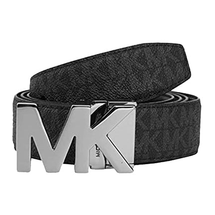 Michael Kors Men's BELT Gift Set Reversible Signature MK Leather in Black