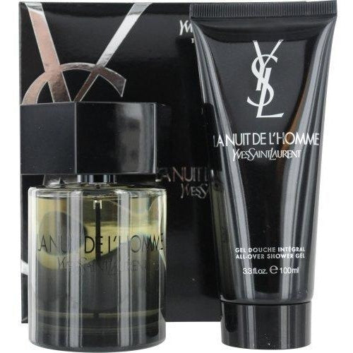 Yves Saint Laurent La Nuit De L'homme Travel Set Eau de Toilette Spray 3.4 oz & All Over Shower Gel 3.3 oz Travel Offer 2 pcs