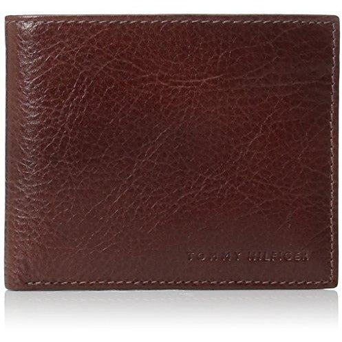 Tommy Hilfiger Men's Leather York Passcase Wallet with Removable Card Holder