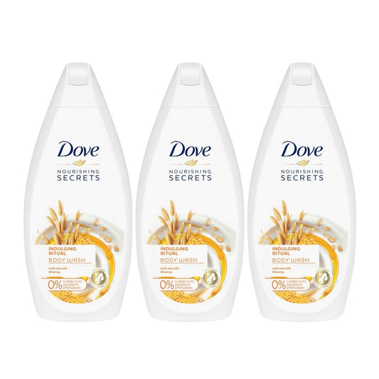 Dove Body Wash Indulging Ritual Oat Milk & Honey 500 ml "3-PACK"
