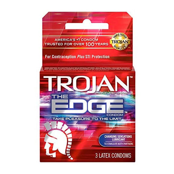 Trojan The Edge Condoms Take the Pleasure to the Limit "6-PACK"