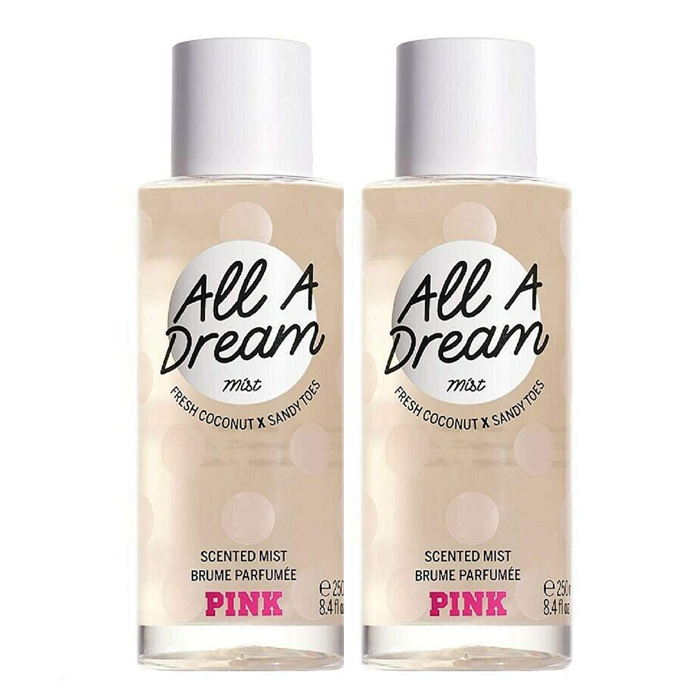 Victoria's Secret Pink All A Dream Body Mist 8.4 fl. oz/250 ml 2-PACK –  Rafaelos