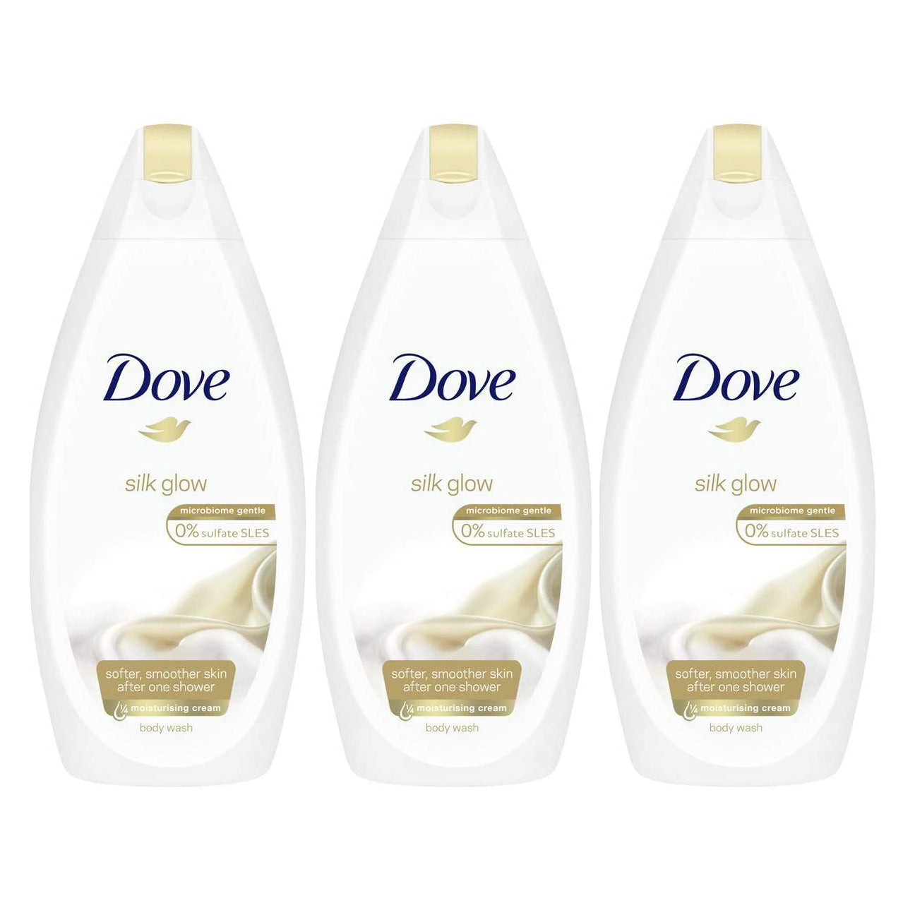 Dove Body Wash Silk Glow 500 ml "3-PACK"